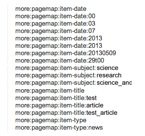 Pagemap data read by Rich Snippets tool